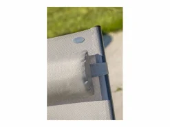 Outlet Dcb Garden Lote de 2 tumbonas de aluminio y lona plastificada Gris