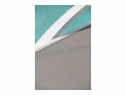 Sale Lote de 2 tumbonas de lona plastificada y aluminio Tumbona