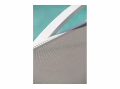 Sale Lote de 2 tumbonas de lona plastificada y aluminio Tumbona