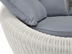 MYLIA Lotee 2 sillones de jardín resina trenzada - WHITEHEAVEN