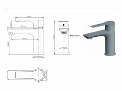 Essebagno Lover grifo mezclador cromado para lavabo