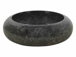 Discount Garden Furniture Lucien-Laurent Lavabo de mármol 40x12 cm Negro
