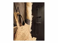 Clearance Essebagno Luisa Columna de ducha mecánica gris metalizado Gris antracita