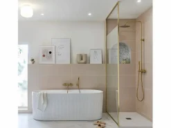 Essebagno Luisa Columna de ducha mecánica oro cepillado 250
