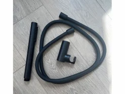 Essebagno Luisa combinación de soporte de ducha de 3 piezas Negro
