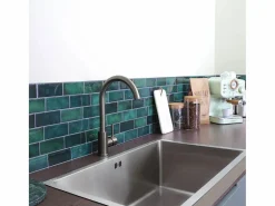 Online Essebagno Luisa Fregadero 1 seno grande 76x45 en acero inoxidable Bronce
