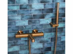 Essebagno Luisa Plato de ducha 3 piezas cobre cepillado