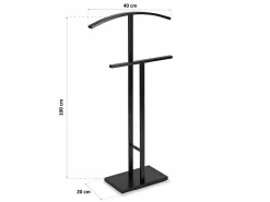 Hot Lund Galán de Noche Moderno Multifuncional con 2 Perchas o Colgadores para Ropa de Hombre o Mujer, , 100x20x52cm Galán De Noche