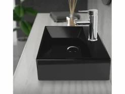 Hot LuxeBath Desagüe universal para lavabo y lavamanos con rebosadero válvula de drenaje Pop Up acero inoxidable brillante 1 1/4 Pulgadas Negro