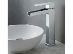 Essebagno Luzz grifo mezclador alto cromado para lavabo