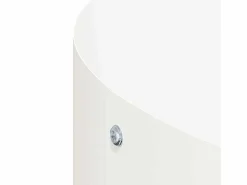 Best Maceta para Jardín | Jardinera | Macetero 80 x 80 x 20 cm Acero Blanco