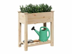 Online Maceta para Jardín | Jardinera | Macetero con estante 71 x 37 x 76.5 cm Beige