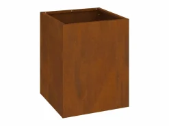 Outlet Maceta para Jardín | Jardinera | Macetero Marrón 32 x 32 x 40 cm Acero Envejecido Macetero