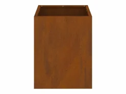 Outlet Maceta para Jardín | Jardinera | Macetero Marrón 32 x 32 x 40 cm Acero Envejecido Macetero