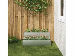 Maceta para Jardín | Jardinera | Macetero 100 x 60 x 45 cm Acero galvanizado