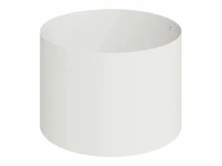 Best Maceta para Jardín | Jardinera | Macetero 90 x 90 x 20 cm Acero Blanco