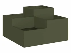 Maceta para Jardín | Jardinera | Macetero oliva 100 x 100 x 48 cm Acero