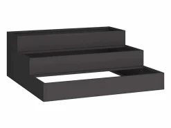 Sale Maceta para Jardín | Jardinera | Macetero 90 x 90 x 35 cm Acero Negro