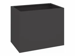 Hot Maceta para Jardín | Jardinera | Macetero 50 x 32 x 40 cm Acero laminado en frío Negro