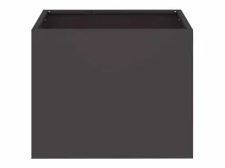 Hot Maceta para Jardín | Jardinera | Macetero 50 x 32 x 40 cm Acero laminado en frío Negro