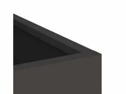 Hot Maceta para Jardín | Jardinera | Macetero 50 x 32 x 40 cm Acero laminado en frío Negro