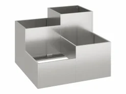 Maceta para Jardín | Jardinera | Macetero 80 x 80 x 60 cm Acero inoxidable