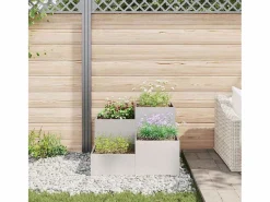 Maceta para Jardín | Jardinera | Macetero 80 x 80 x 60 cm Acero inoxidable