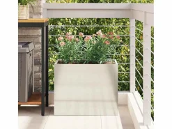 Maceta para Jardín | Jardinera | Macetero 50 x 32 x 40 cm Acero galvanizado