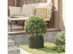 Outlet Maceta para Jardín | Jardinera | Macetero oliva 30 x 30 x 20 cm Acero Macetero