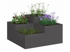 Maceta para Jardín | Jardinera | Macetero 100 x 100 x 48 cm Acero Macetero