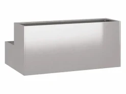Clearance Maceta para Jardín | Jardinera | Macetero 100 x 60 x 45 cm Acero inoxidable Macetero