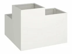 Hot Maceta para Jardín | Jardinera | Macetero 100 x 100 x 60 cm Acero Blanco