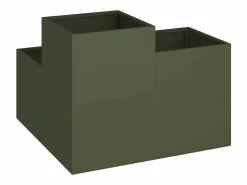 Hot Maceta para Jardín | Jardinera | Macetero oliva 80 x 80 x 60 cm Acero Macetero