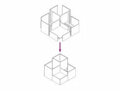 Hot Maceta para Jardín | Jardinera | Macetero oliva 80 x 80 x 60 cm Acero Macetero