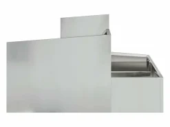 Clearance Maceta para Jardín | Jardinera | Macetero 80 x 80 x 50 cm Acero galvanizado Macetero