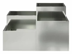 Maceta para Jardín | Jardinera | Macetero 80 x 80 x 48 cm Acero galvanizado