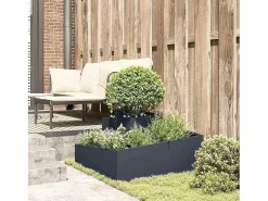 Maceta para Jardín | Jardinera | Macetero Antracita 80 x 80 x 50 cm