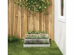 Maceta para Jardín | Jardinera | Macetero 90 x 90 x 35 cm Acero inoxidable