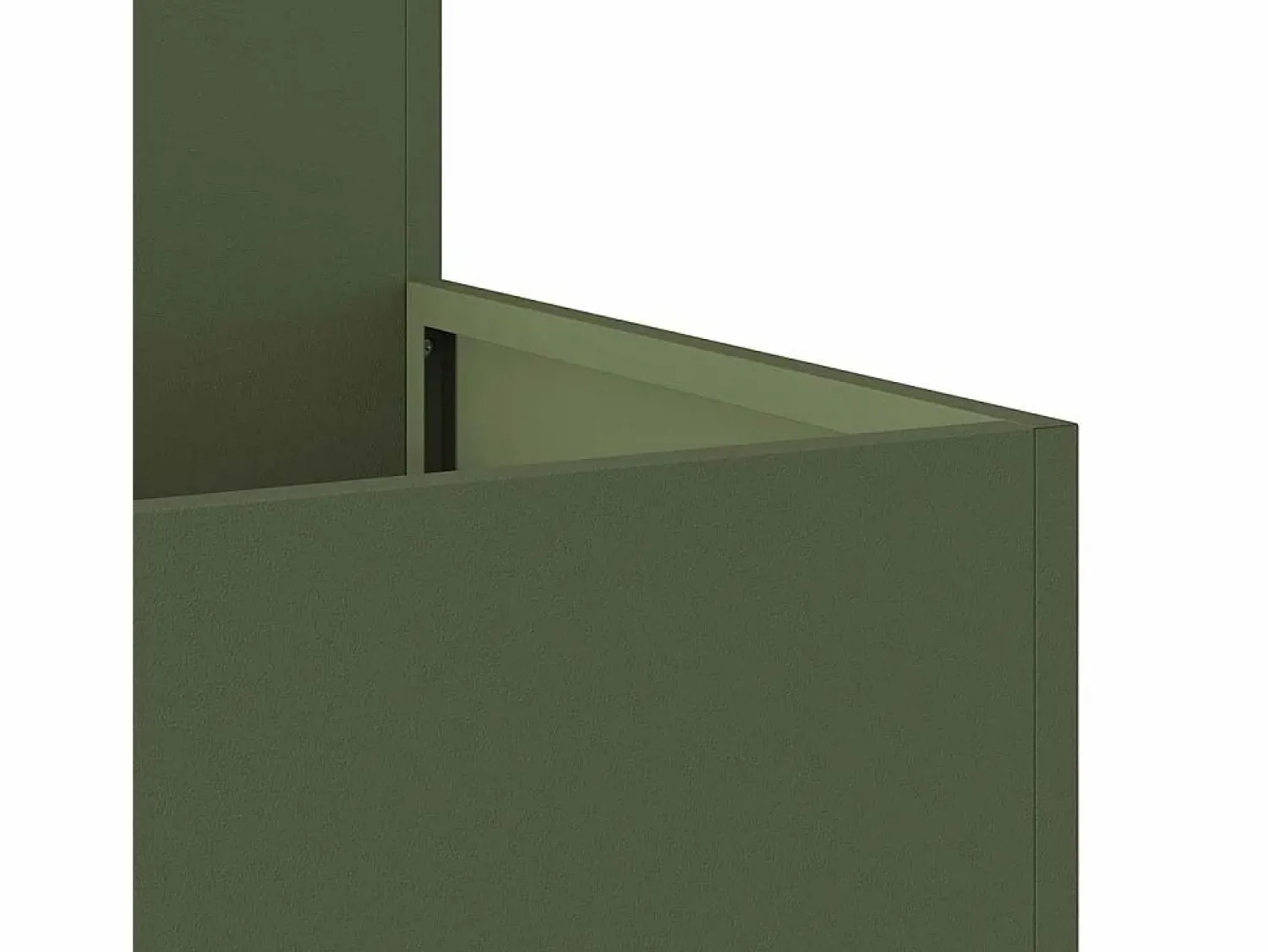 Sale Maceta para Jardín | Jardinera | Macetero oliva 80 x 80 x 48 cm Acero Verde