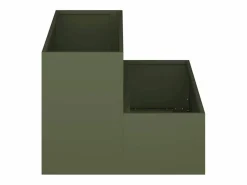 Maceta para Jardín | Jardinera | Macetero oliva 100 x 60 x 45 cm Acero
