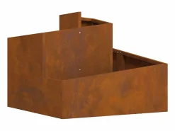 New Maceta para Jardín | Jardinera | Macetero Marrón 60 x 60 x 50 cm Acero oxidado Marru00f3n