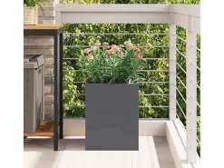 Best Maceta para Jardín | Jardinera | Macetero Antracita Acero laminado en frío Macetero
