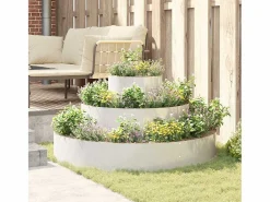 Maceta para Jardín | Jardinera | Macetero 120 x 120 x 20 cm Acero inoxidable