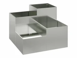 Maceta para Jardín | Jardinera | Macetero 100 x 100 x 60 cm Acero galvanizado