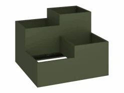 Best Maceta para Jardín | Jardinera | Macetero oliva 100 x 100 x 60 cm Acero Macetero