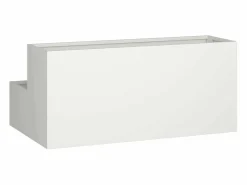 New Maceta para Jardín | Jardinera | Macetero 100 x 60 x 45 cm Acero Blanco