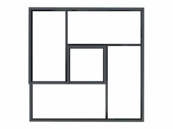 Maceta para Jardín | Jardinera | Macetero Antracita 60 x 60 x 50 cm Acero