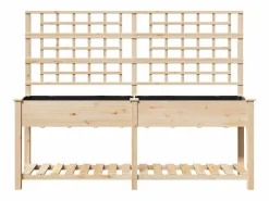 Sale Maceta para Jardín | Jardinera | Macetero con estante 203.5 x 54 x 152.5 cm Beige