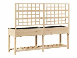 Sale Maceta para Jardín | Jardinera | Macetero con estante 203.5 x 54 x 152.5 cm Beige