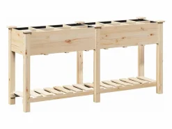 Discount Maceta para Jardín | Jardinera | Macetero con estante 161.5 x 45 x 76.5 cm Jardinera